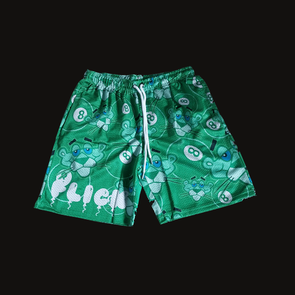 Green Panther Short, front
